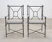 Set of Four RH Catalina Aluminum Patio Garden Dining Armchairs