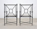Set of Four RH Catalina Aluminum Patio Garden Dining Armchairs
