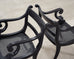 Set of Four Ralph Lauren Style Regency Caned Dining Armchairs