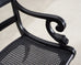Set of Four Ralph Lauren Style Regency Caned Dining Armchairs