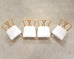 Set of Four Tommi Parzinger Mid-Century X-Back Dining Chairs