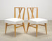 Set of Four Tommi Parzinger Mid-Century X-Back Dining Chairs