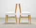 Set of Four Tommi Parzinger Mid-Century X-Back Dining Chairs