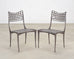 Set of Four Dan Johnson Brown Jordan Sol Y Luna Dining Chairs