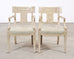 Set of Michael Taylor Neoclassical White Klismos Dining Chairs