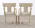 Set of Michael Taylor Neoclassical White Klismos Dining Chairs