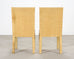 Set of Six Woven Vegan Leather Dining Chairs by Budji Layug