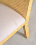 Set of Six Woven Vegan Leather Dining Chairs by Budji Layug