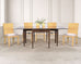 Set of Six Woven Vegan Leather Dining Chairs by Budji Layug