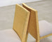 Set of Six Woven Vegan Leather Dining Chairs by Budji Layug