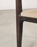 Set of Six Holly Hunt "Stiletto" Walnut Leather Dining Chairs