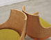 Set of Six McGuire Umbria Woven Rattan Cane Dining Armchairs