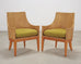 Set of Six McGuire Umbria Woven Rattan Cane Dining Armchairs