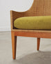 Set of Six McGuire Umbria Woven Rattan Cane Dining Armchairs