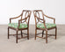 Set of Six McGuire Rattan Leona Loop Back Dining Chairs