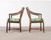 Set of Six McGuire Rattan Leona Loop Back Dining Chairs