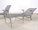 Set of Six Dan Johnson Brown Jordan Sol y Luna Chaise Lounges