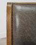 Set of Six Michael Taylor Regency Style Leather Dining Chairs