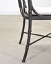 Set of Six Michael Taylor Bronzed Bamboo Garden Dining Chairs