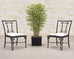 Set of Six Michael Taylor Bronzed Bamboo Garden Dining Chairs