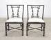 Set of Six Michael Taylor Bronzed Bamboo Garden Dining Chairs
