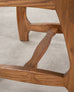Set of Six French Brutalist Razor Blade Oak Rush Dining Chairs