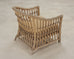 Set of Six Rattan Lounge Chairs & Two Ottomans by Danny Ho Fong