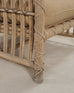 Set of Six Rattan Lounge Chairs & Two Ottomans by Danny Ho Fong