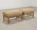 Set of Six Rattan Lounge Chairs & Two Ottomans by Danny Ho Fong