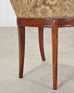 Set of Six French Empire Mahogany Swan Gondola Dining Chairs