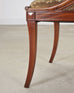 Set of Six French Empire Mahogany Swan Gondola Dining Chairs
