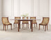 Set of Six French Empire Mahogany Swan Gondola Dining Chairs