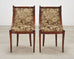 Set of Six French Empire Mahogany Swan Gondola Dining Chairs