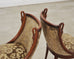 Set of Six French Empire Mahogany Swan Gondola Dining Chairs