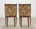 Set of Six French Empire Mahogany Swan Gondola Dining Chairs