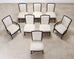 Set of Eight Laura Kirar for McGuire Rattan Ring Dining Chairs
