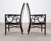 Set of Eight Laura Kirar for McGuire Rattan Ring Dining Chairs