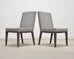Set of Eight Bernhardt "Linea" Cerused Ash Dining Chairs