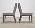 Set of Eight Bernhardt "Linea" Cerused Ash Dining Chairs