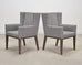 Set of Eight Bernhardt "Linea" Cerused Ash Dining Chairs