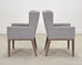 Set of Eight Bernhardt "Linea" Cerused Ash Dining Chairs