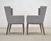 Set of Eight Bernhardt "Linea" Cerused Ash Dining Chairs