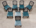 Set of Eight Chinese Chippendale Dining Chairs by Hickory Chair