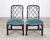 Set of Eight Chinese Chippendale Dining Chairs by Hickory Chair