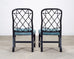 Set of Eight Chinese Chippendale Dining Chairs by Hickory Chair