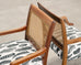 Set of Eight Danish Modern Mahogany and Cane Dining Armchairs