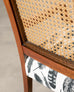 Set of Eight Danish Modern Mahogany and Cane Dining Armchairs