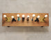 Set of Eight Mounted Ostrich Egg Finials by Artist Ira Yeager