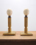Set of Eight Mounted Ostrich Egg Finials by Artist Ira Yeager