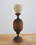 Set of Eight Mounted Ostrich Egg Finials by Artist Ira Yeager